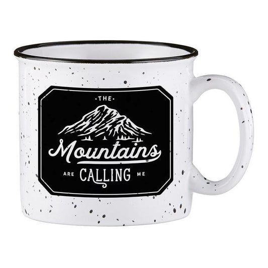 Mountains are Calling Ceramic Mug - White - The Farmhouse