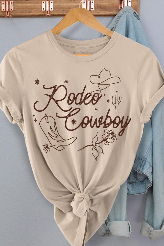 Rodeo Cowboy Cotton Graphic Tee - The Farmhouse