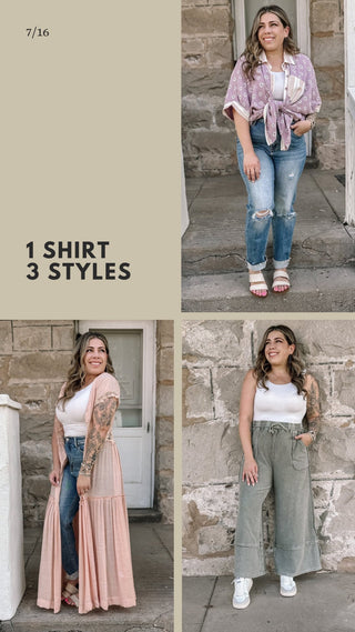 1 SHIRT, 3 STYLES - The Farmhouse