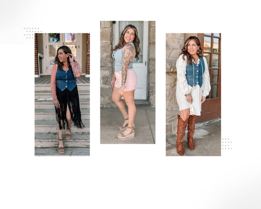 How To Style A Western Vest 3 Ways - The Farmhouse