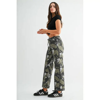 MICA Women's Harvest Hideout Camo High Rise Joggers Ankle Wide