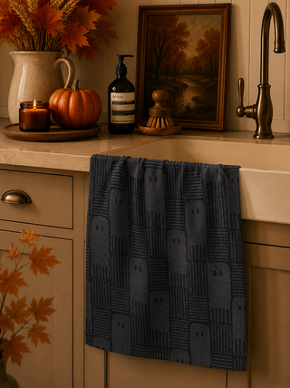 Geometry Hide and Shriek Tea Towel