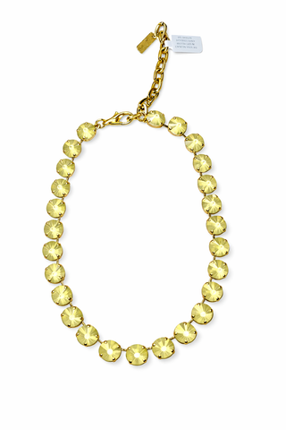 TOVA Sofia Necklace, Soft Yellow