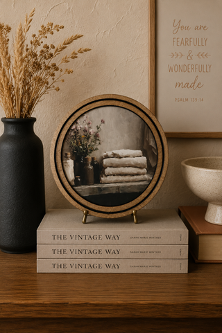 8" Round Bathroom Shelf Arch