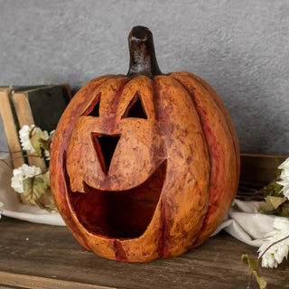 11" BIG MOUTH PUMPKIN, Orange - 430 Holiday Décor - The Farmhouse