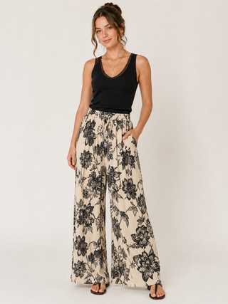 The Amalfi Garden Wide Leg Pants