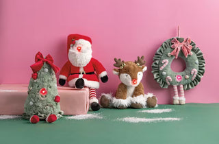 MUDPIE Jingle Reindeer Light-Up Plush Pal