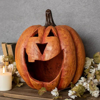 15" BIG MOUTH PUMPKIN, Orange - 430 Holiday Décor - The Farmhouse