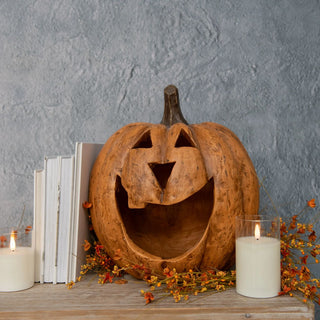 15" Big Mouth Pumpkin, Terracotta - 430 Holiday Decor - The Farmhouse