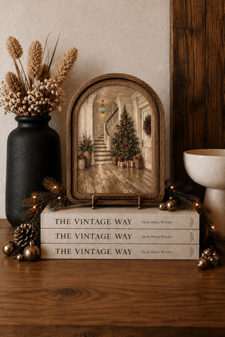 Christmas Entry Arch Framed Art 8.25x11"