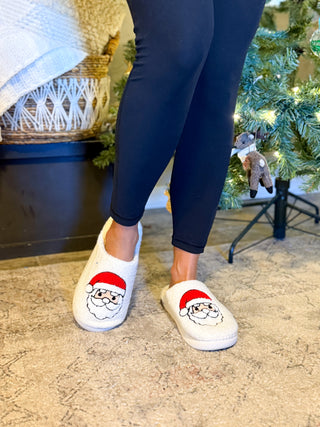 Snowy Santa Slippers