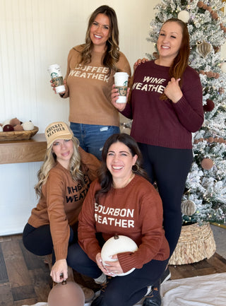 Wine Weather Sweater, Wine