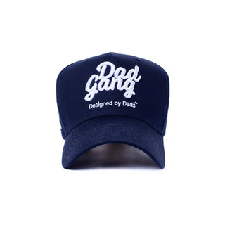 Dad Gang Hat, Navy & White