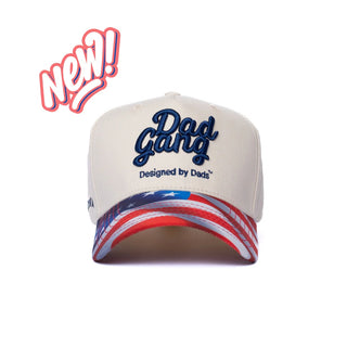 Dad Gang Hat, Stars & Stripes