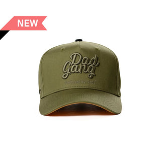 Dad Gang Hat, Triple Olive & Yellow
