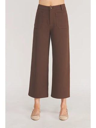 ALLIE ROSE Women's Chocolate Haven Knit Trousers