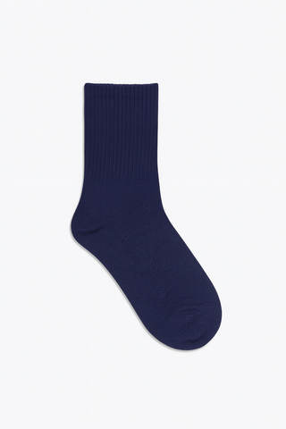 Everyday Essential Crew Socks, Navy Blue