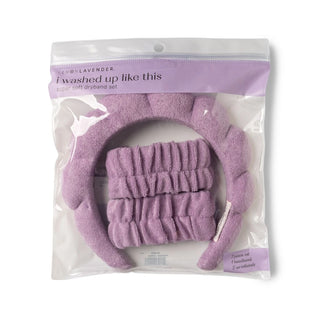 Fresh Face Terry Spa Set, Lavender