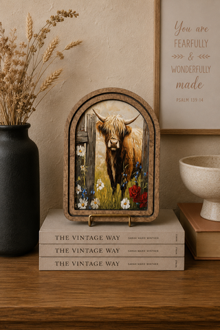 Patriotic Highland Arch Framed Art 6x8"