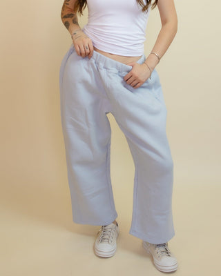 The Salt Air Cotton Barrel Pants, Halogen Blue