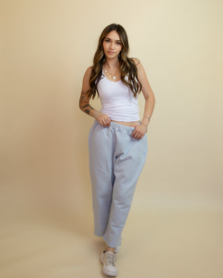 The Salt Air Cotton Barrel Pants, Halogen Blue