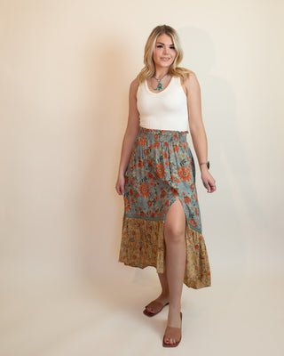 The Portofino Patchwork Maxi Skirt