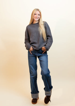MICA Women's Tiber Blue Autumn Cuff Jeans