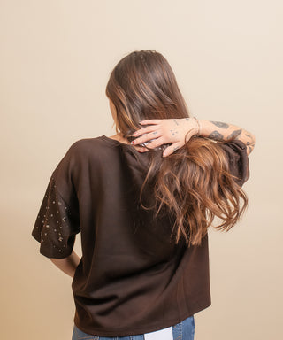 The Stardust Stud Tee, Black
