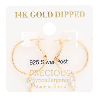 Luna Crystal Hoop Earrings