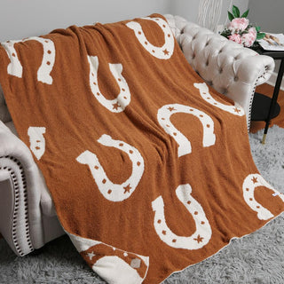 Heritage Horseshoe Reversible Throw Blanket
