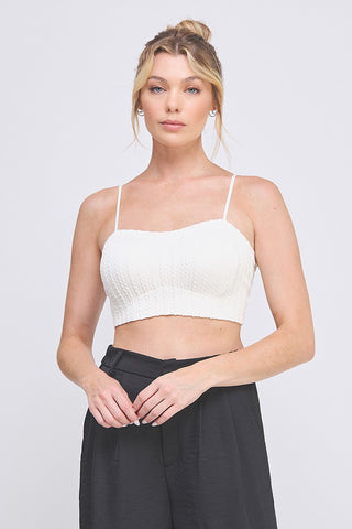 Shoreline Cable Knit Bralette
