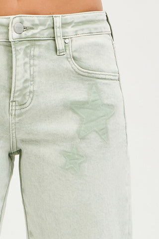 Star Shade Slouchy Boyfriend Ankle Pants