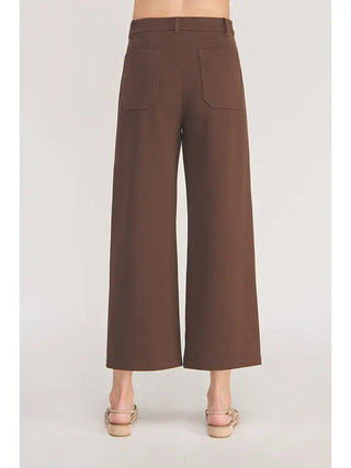 ALLIE ROSE Women's Chocolate Haven Knit Trousers