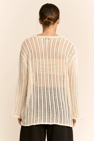 DAVI & DANI Women's Sandy Cove High-Low Sweater