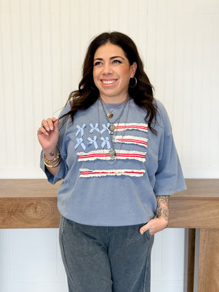 Stars & Softness Terry Flag Pullover