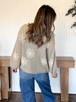 Sandstone Bloom Lightweight Sweater