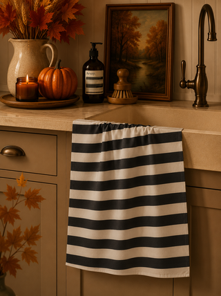 Geometry Night Watch Tea Towel