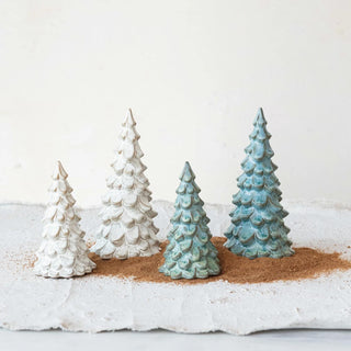 3" Reactive Glaze Stoneware Tree - Cream - The Farmhouse