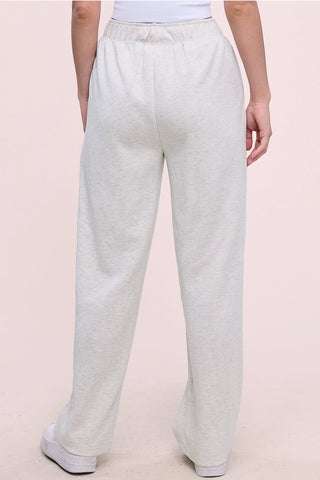 The Margo Wide-Leg Scuba Pant, Ash Gray