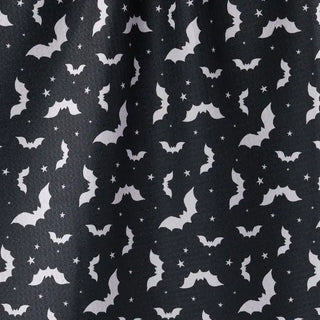 Geometry Batty Night Tea Towel, Black
