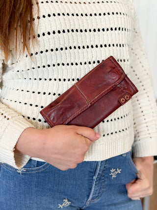 BedStu Canton Wallet, Cherry Lacquer