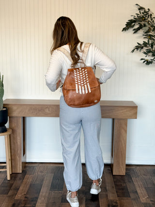BedStu Teji Backpack, Tan Rustic Nectar Lux