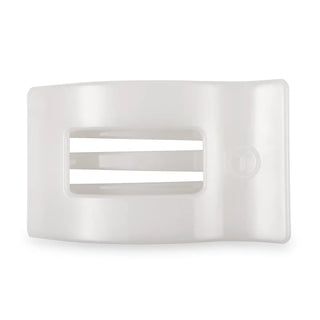 TELETIES Coconut White Flat Rectangle Hair Clip
