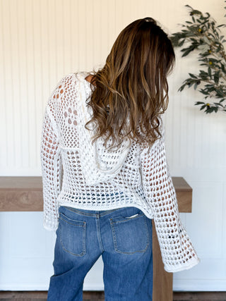 Stars & Stripes Lightweight Hoodie, Ivory