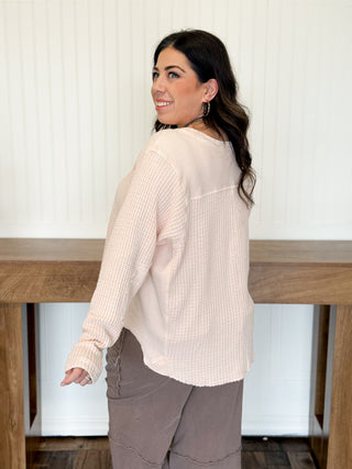 Easy Does It Waffle Knit Top