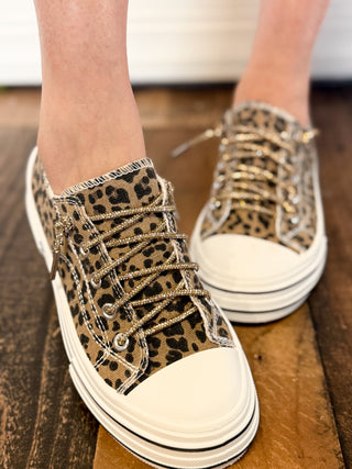 Very G Aman Slip On Sneaker, Tan Leopard