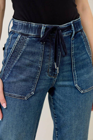 JUDY BLUE HW Vintage Wash Jogger