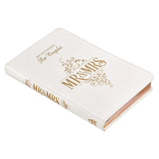 Devotional For Mr. & Mrs. White Faux Leather