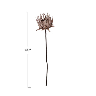 40 - 1/2"H Faux Flower Pick, Taupe - 420 Home Decor - The Farmhouse