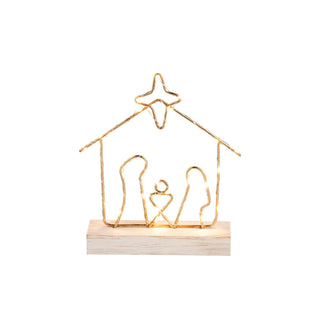 Light-Up Wire Nativity Sitter